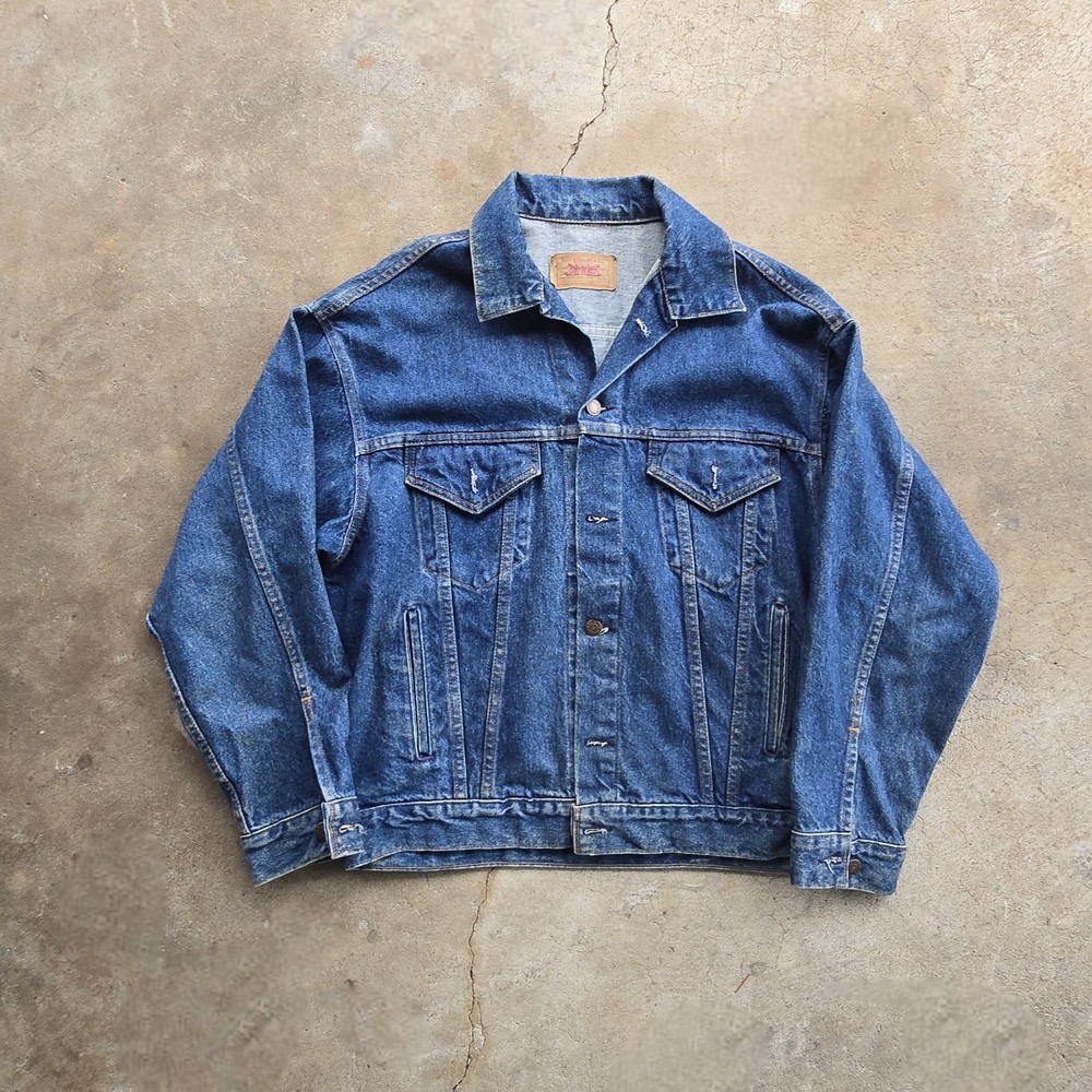 Vintage Levis Type 3 III Denim JEAN Trucker Work Jacket USA M