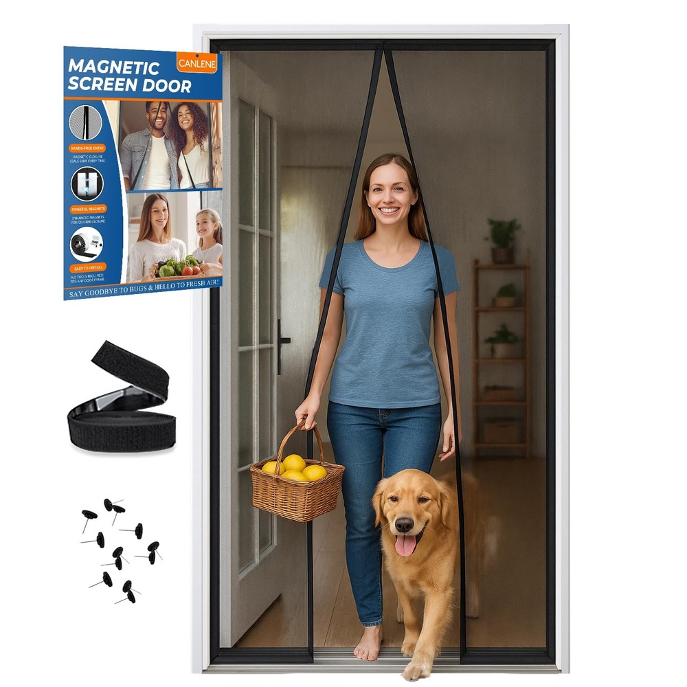 High-Density Magnetic Screen Door Mesh for Home & Patio – Durable Tear-Resistant Design
