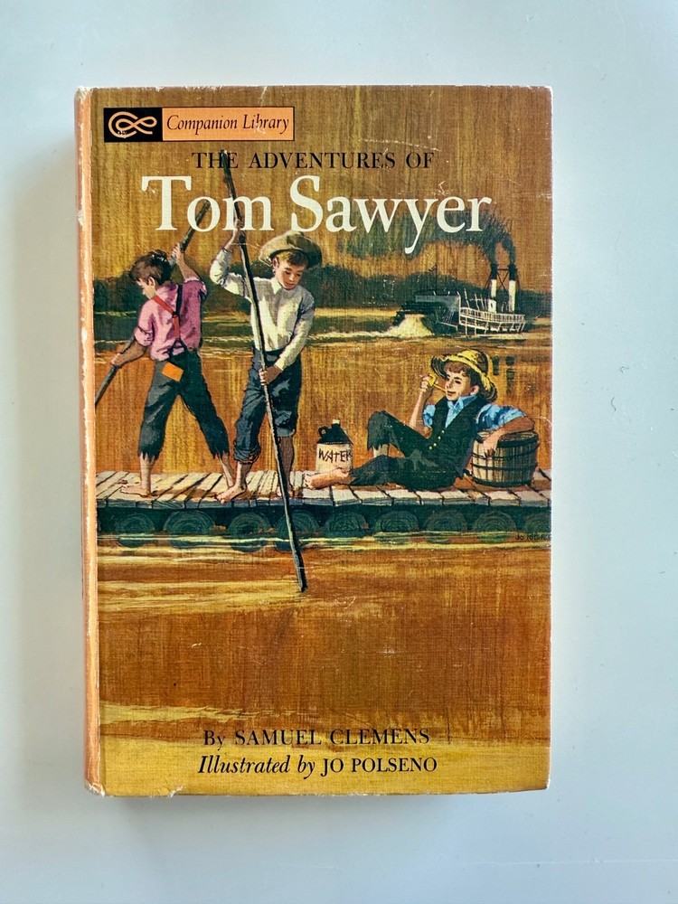 Vintage hardcover Adventures of Tom Sawyer 1963 Grosset & Dunlap Illustrated