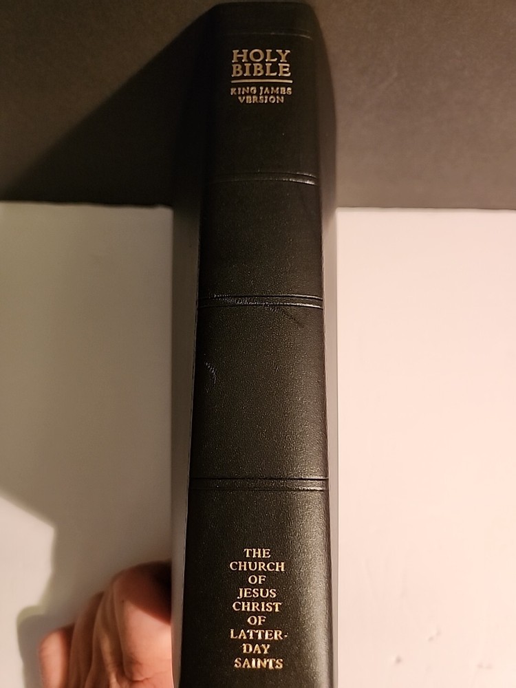 Black Leather Indexed Bible 2013 Lds Like New 9 1/4 × 6 1/4