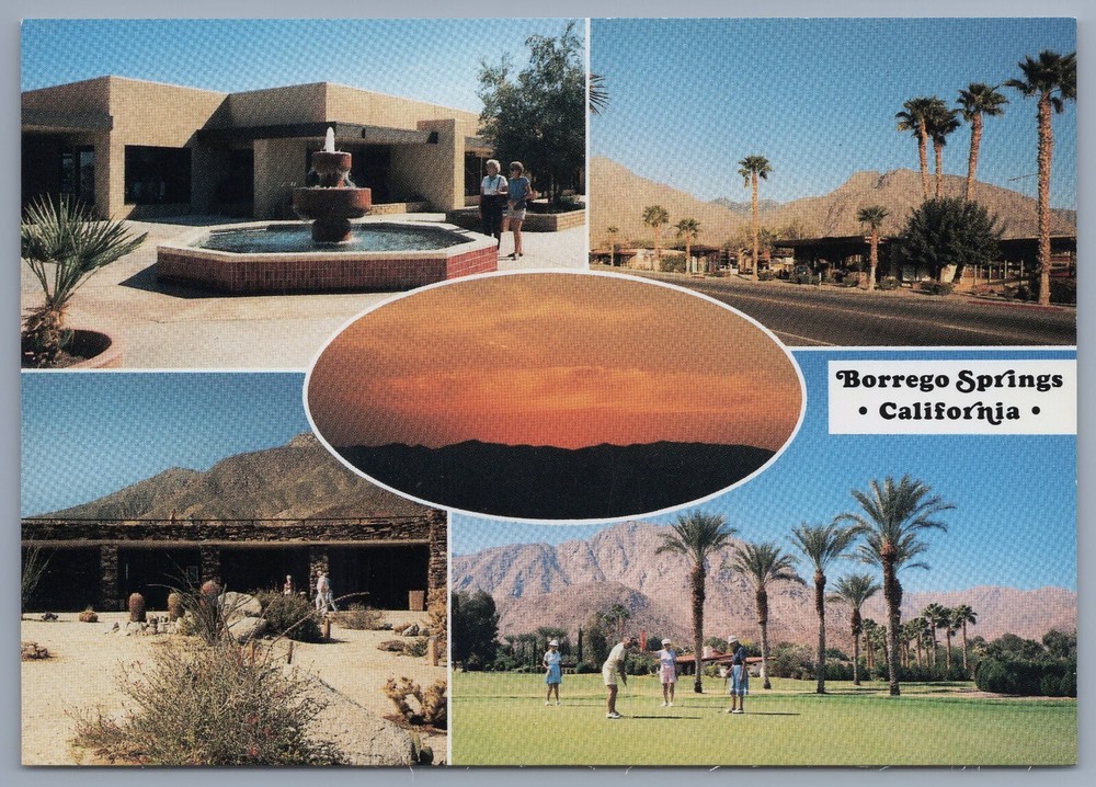 BORREGO SPRINGS CA De Anza Country Club Golf Desert San Diego County postcard C5