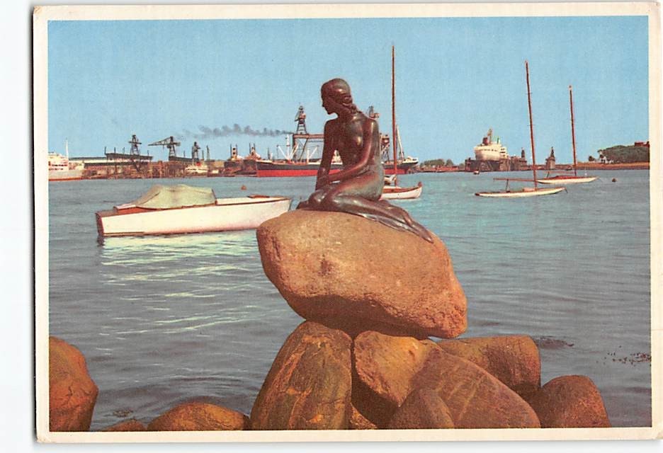 Postcard View of Langelinie Copenhagen Denmark