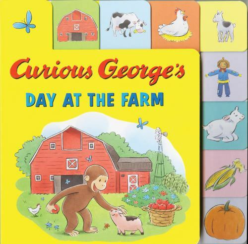 Curious George's Day at the Farm Tabbed Lift-th- H A Rey, 0544988744, board book