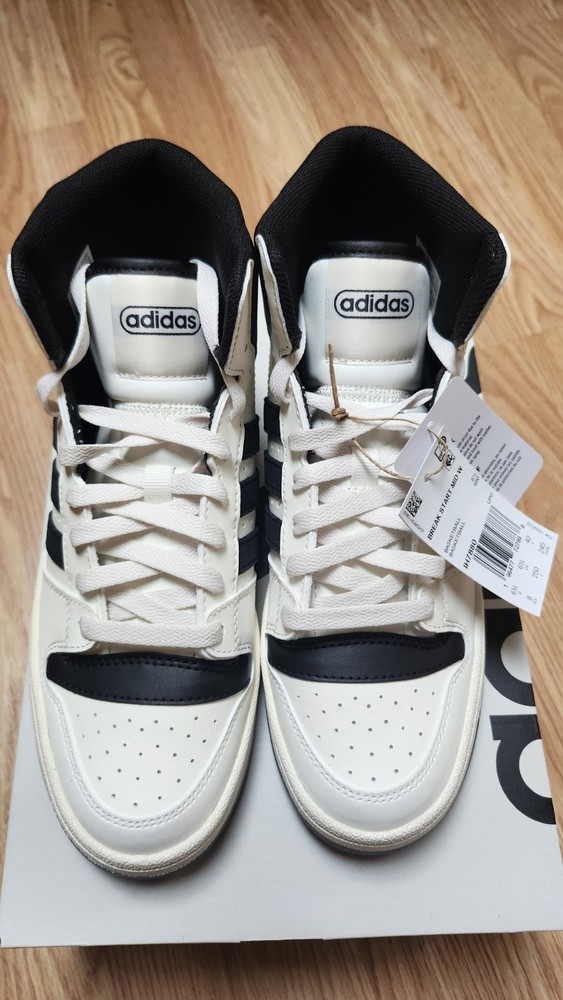 Size 8 - Adidas Break Start Mid White Black W