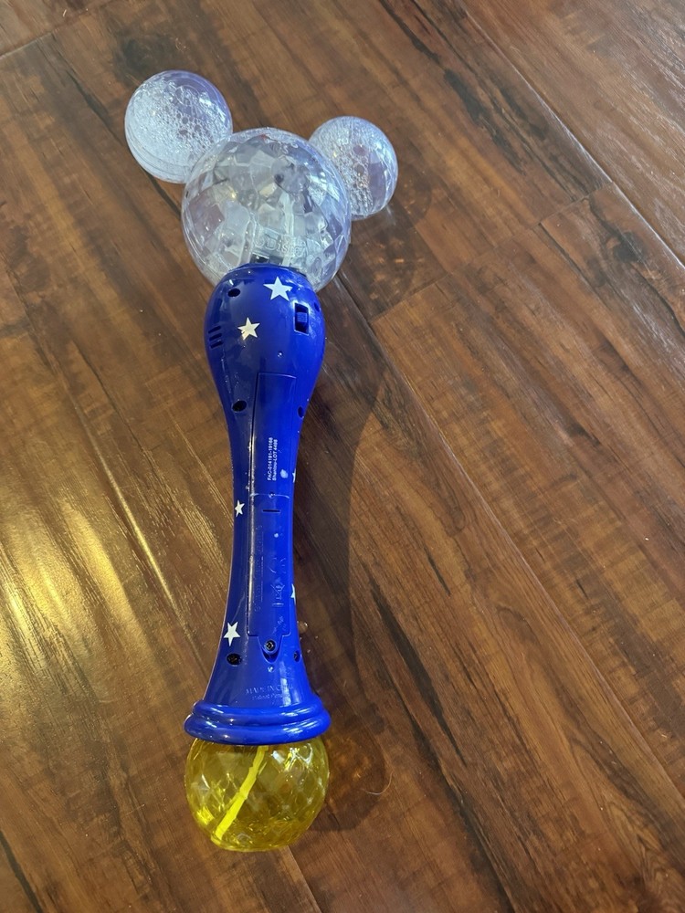 Disney Mickey Mouse Sorcerer's Apprentice Light-Up Bubble Wand with Working Features