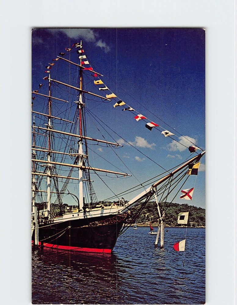 Postcard Joseph Conrad Training Ship Mystic Seaport Museum Connecticut USA