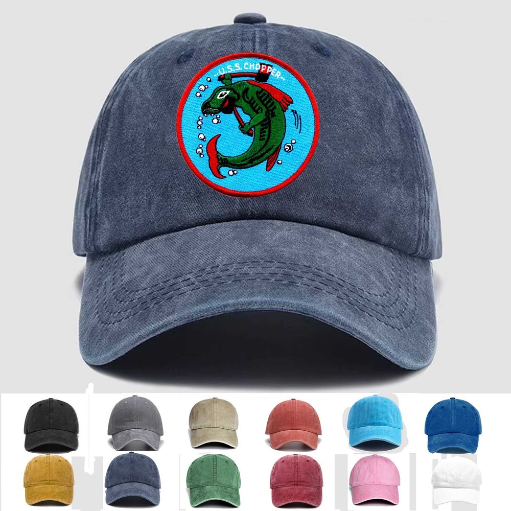 Custom Embroidered Hat SS-342 USS Chopper, Veteran Cap, Trucker Hat, Gift Idea 3