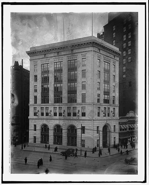Wayne County,Home Savings Bank,Detroit,Michigan,Detroit Publishing Company,1910