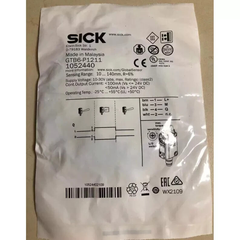 One SICK GTB6-P1211 Photoelectric Sensor New Expedited Shipping