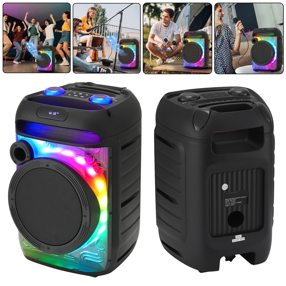 8 Inch Portable Bluetooth Subwoofer Speaker with Heavy Bass Sound System