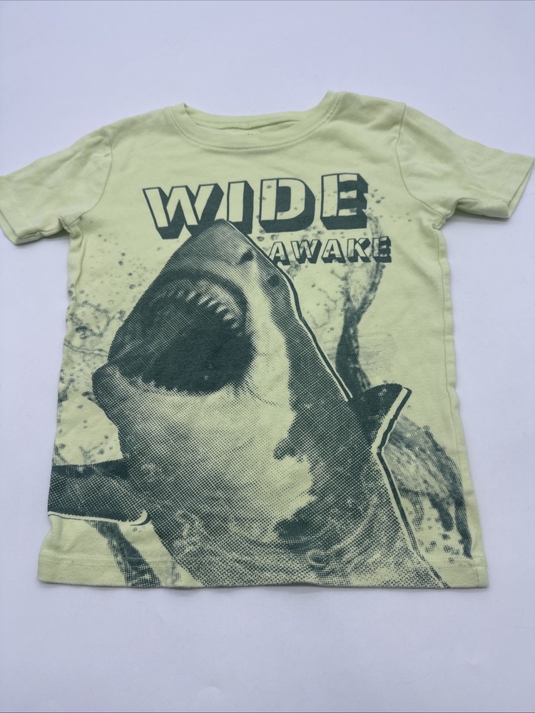 Carters T-Shirt Youth Boys Size 10/10A Green Graphic Print Logo Snack ..#28490