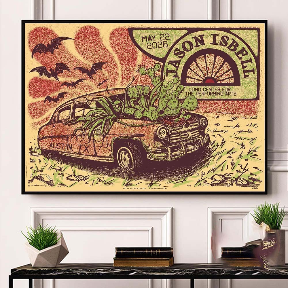 Jason Isbell Solo Tour Austin Texas Gig At Long Center For The May 22 2026Poster