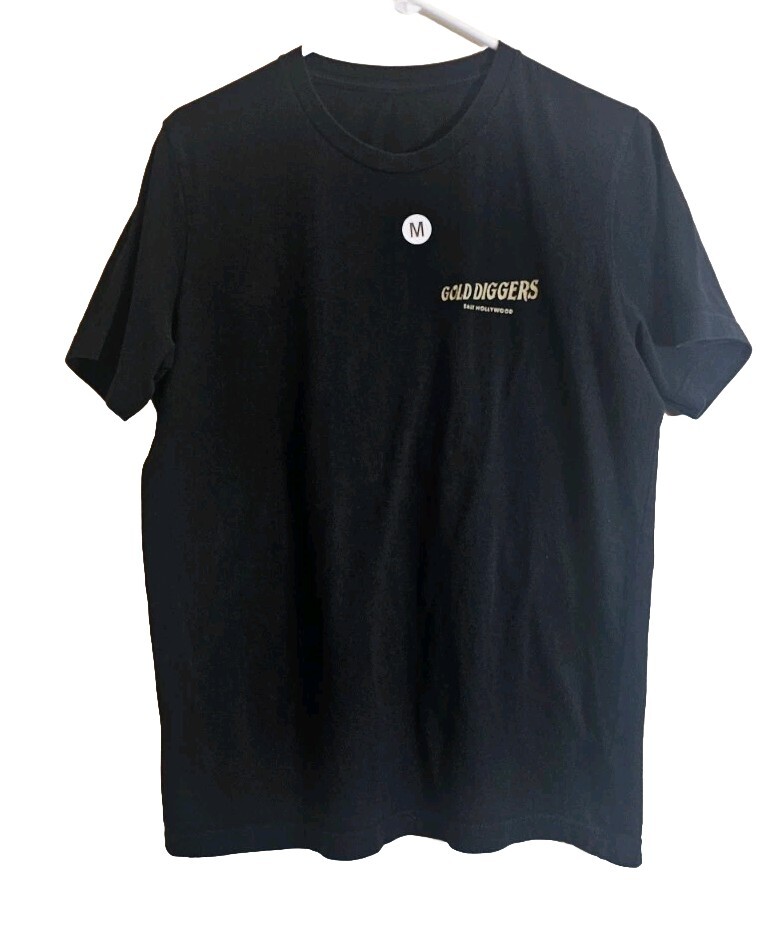 Gold Diggers East Hollywood Mens Black Tshirt Size M Vintage Style
