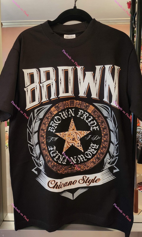 Brown Pride Till I Die Chicano Style Graphic T-Shirt