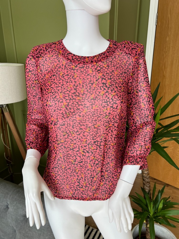 Whistles UK 6 100% Silk Blouse Top Women's Premium Elegant