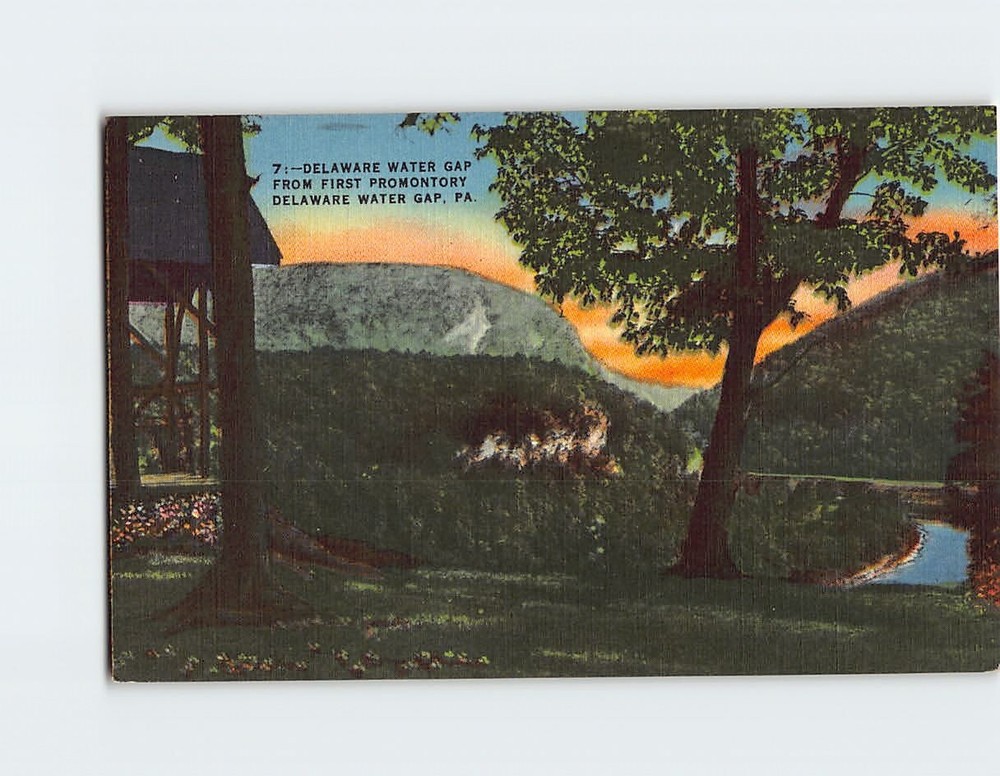 Postcard Delaware Water Gap Pennsylvania USA