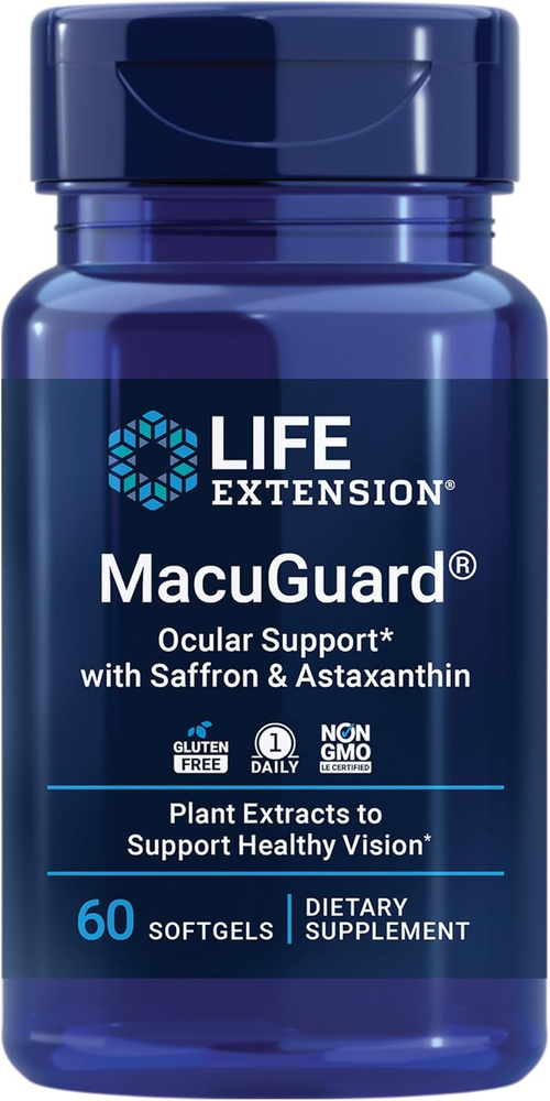 Macuguard Ocular Support with Saffron & Astaxanthin – Eye Health Supplement for