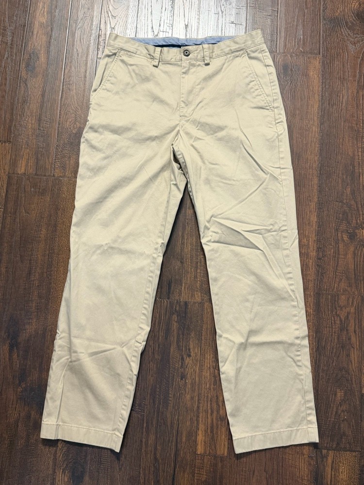 Brooks Brothers Clark Fit Chino Pants Mens 31x29 Straight Leg Khaki Preppy