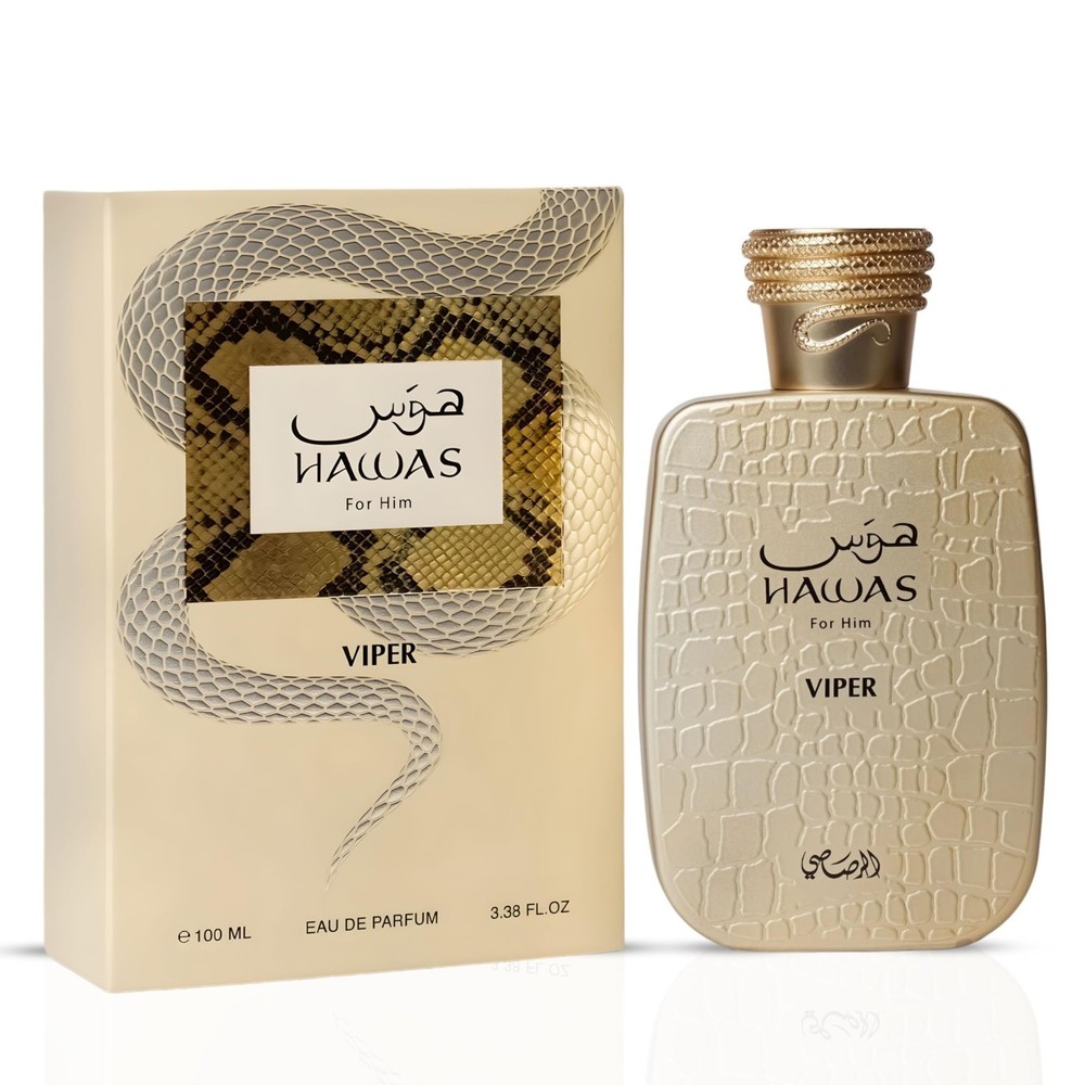 Hawas Viper Eau de Parfum for Men, 100ml (3.4 oz) Oriental & Rich Scent Spray