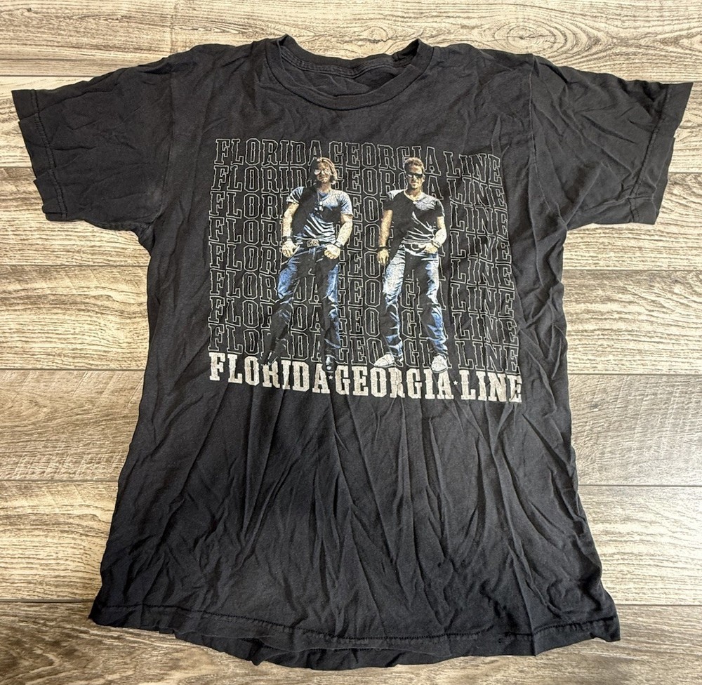 Florida Georgia Line ‘Tour 2013’ T-shirt Band Graphic Tee Men’s Sm