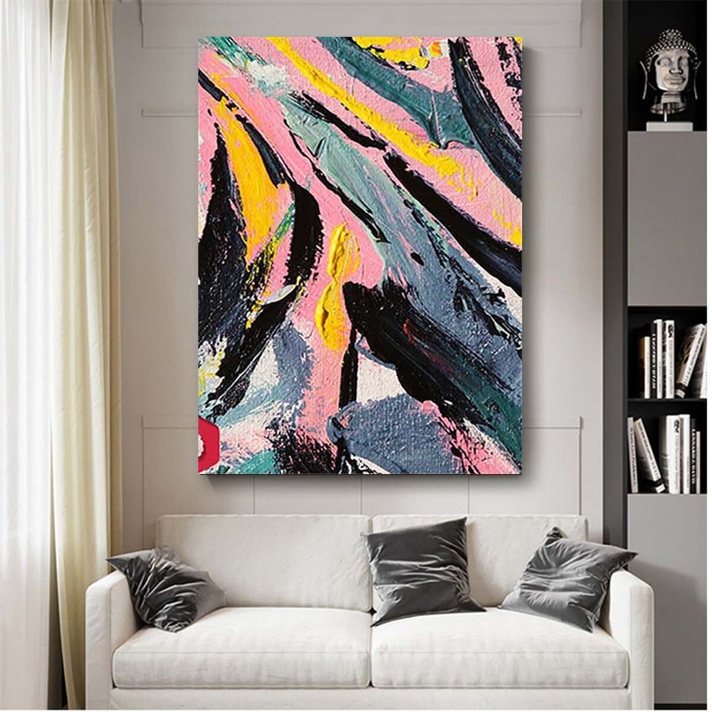 Handmade Abstract Oil Painting on Canvas Wall Art Decor Poster Modern Texture