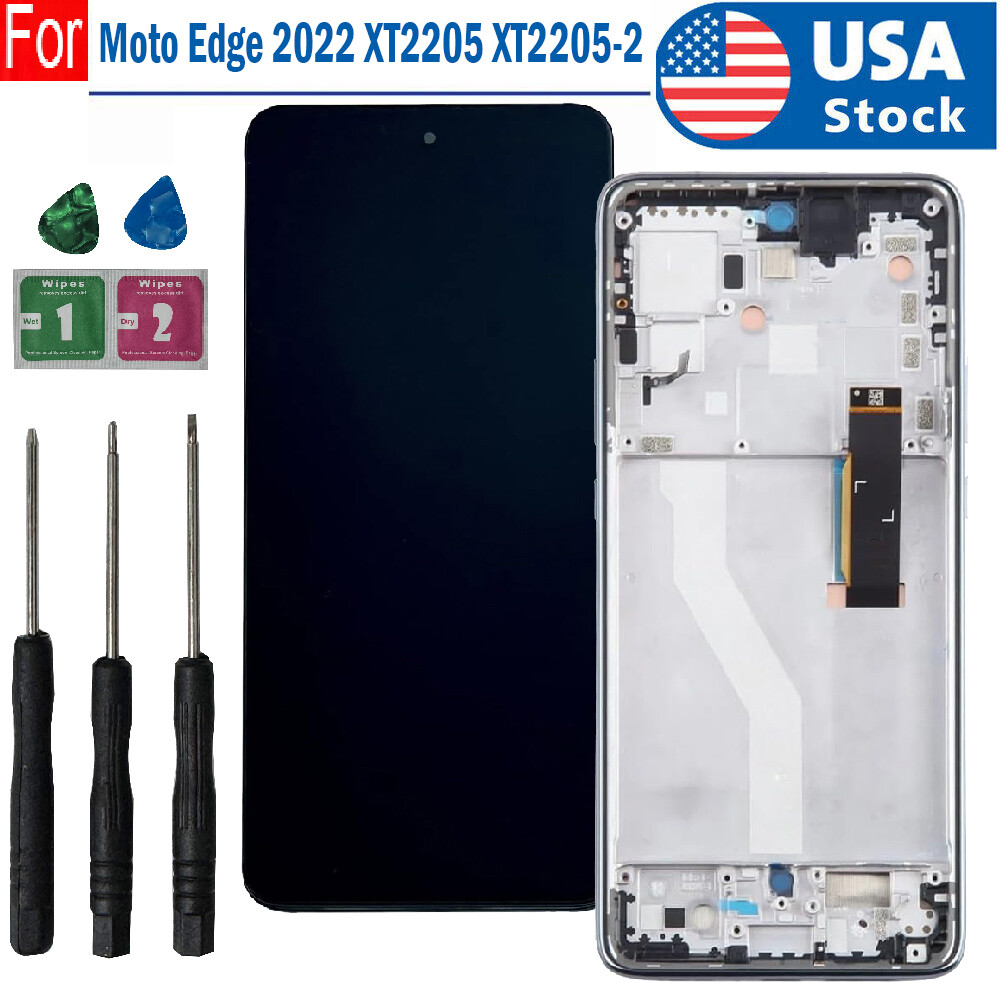 For Motorola Edge 2022 XT2205-1 OLED Display LCD Touch Screen Digiziter + Frame