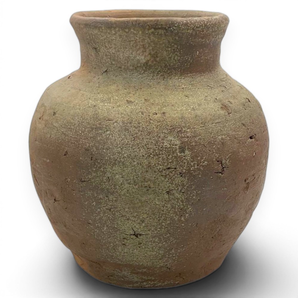 Antique Bizen Vase Edo 17th Century Japanese Pottery Jar Vessel Ceramic 7.6 inch