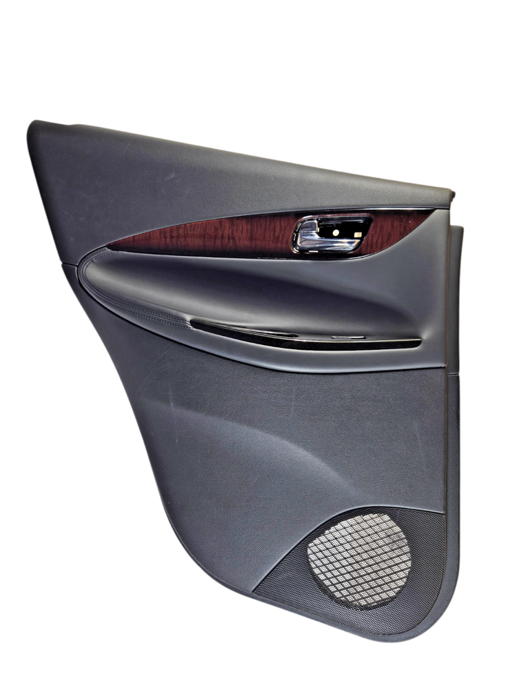 2010-2012 Infiniti EX35 Left Rear Door Trim Panel Black 829011BV0B OEM 15553