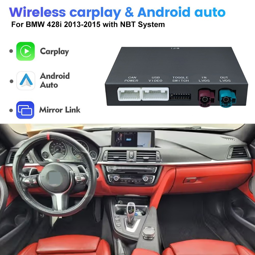 For BMW 428i 2013-2015 NBT System Wireless Apple Carplay Android Auto Module