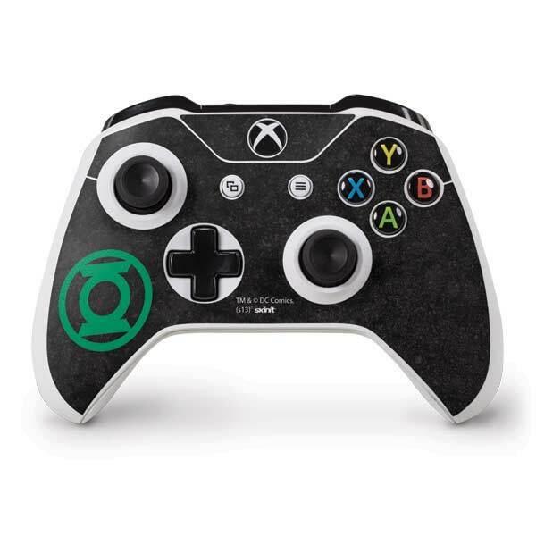 DC Comics Green Lantern Xbox One S Controller Skin - Green Lantern Logo Black