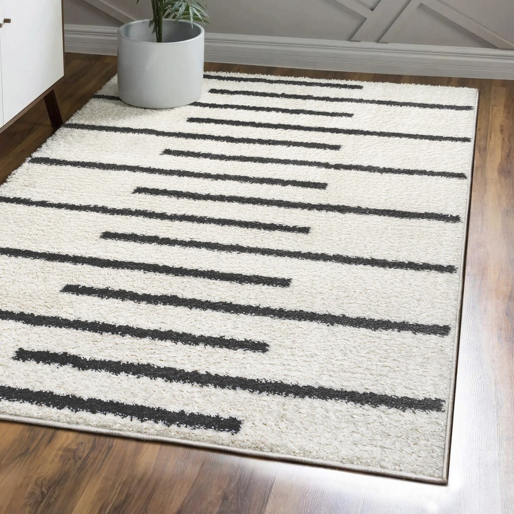 JONATHAN Y Lighting MOH402-3 Moroccan Hype 3' x 5' Shag - Grey