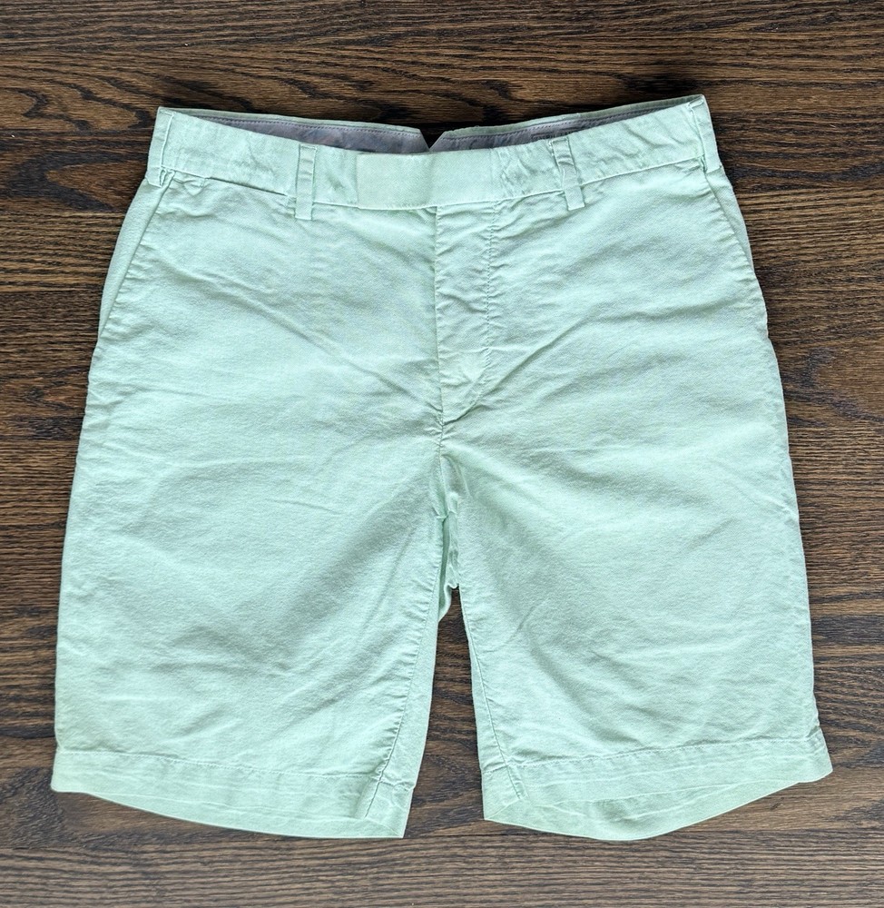 Polo Ralph Lauren Men's Chino Shorts Green Preppy Casual Size 32 100% Cotton