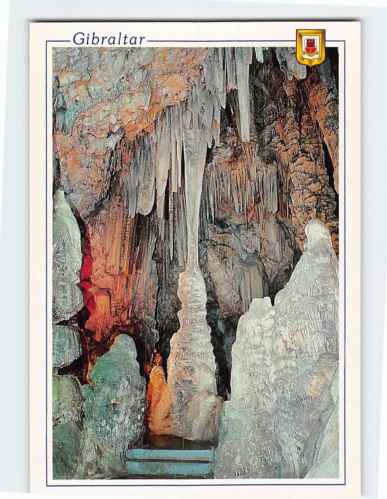 Postcard St Michael's Cave Gibraltar British Overseas Territories