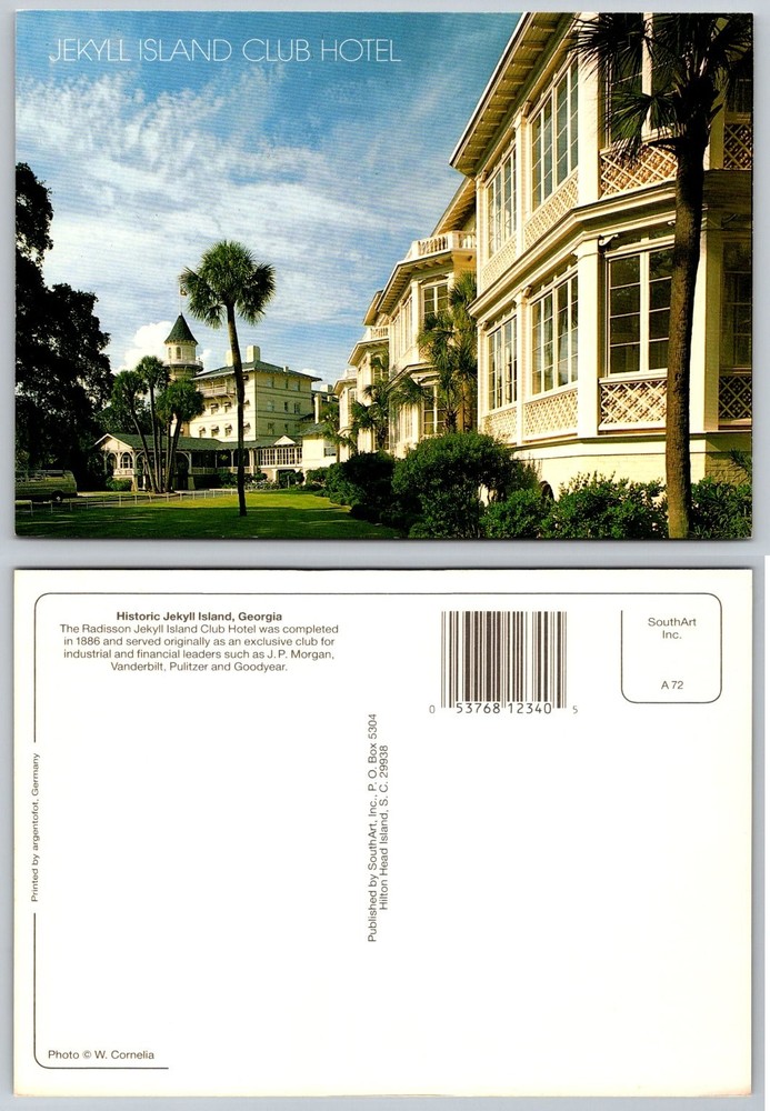 Jekyll Island Club Hotel GA Postcard Historic Radisson Resort Georgia
