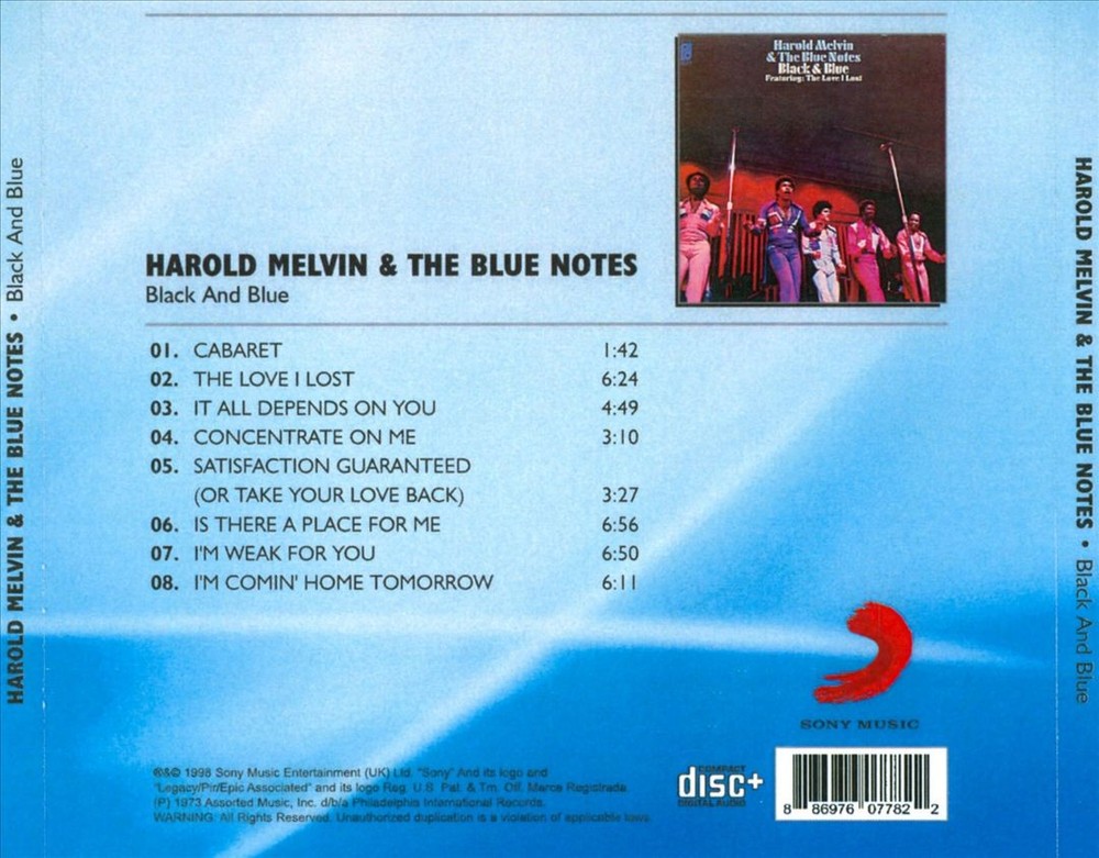 Harold Melvin & The Blue Notes Black & Blue New Cd