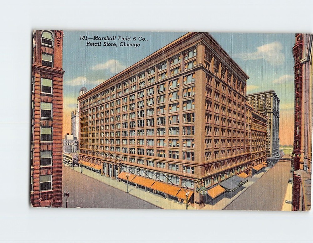 Postcard Marshall Field & Company Retail Store Chicago Illinois USA America