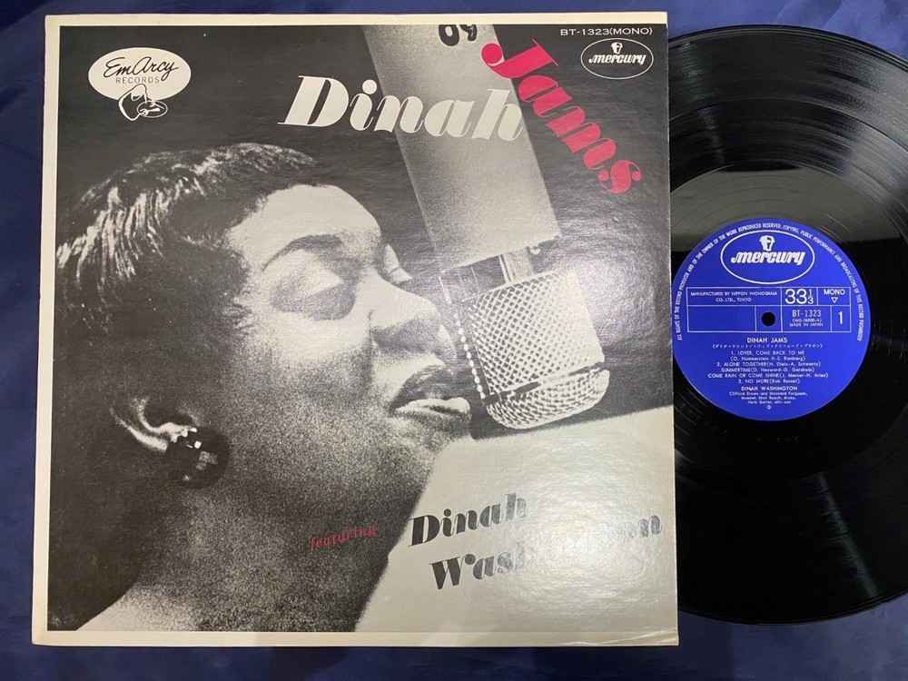 Dinah Washington Dinah Jams Mercury Bt-1323 Mono Japan Vinyl Lp