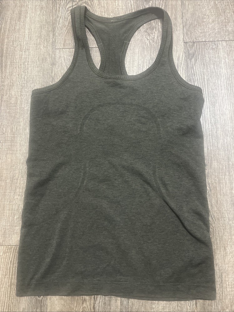 Lululemon Swiftly Tech Racerback Tank Dark Green Brave Olive SIZE 8