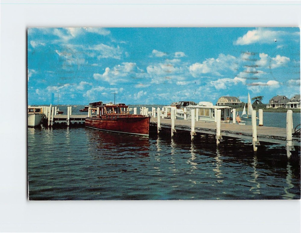 Postcard The Docks at Watch Hill Harbor Watch Hill Rhode Island USA
