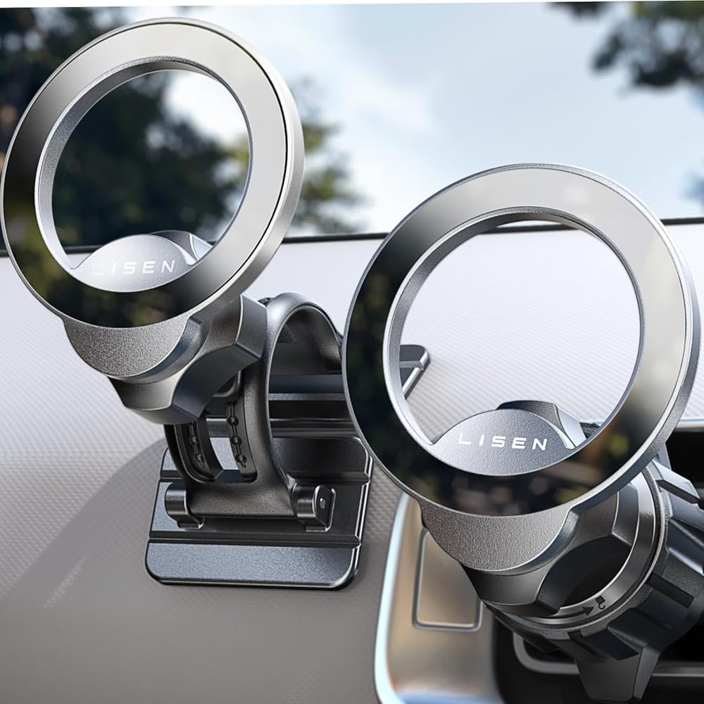 for Magsafe Car Mount,360 Degree Rotation Dashboard Magnetic Phone Holder for Ca