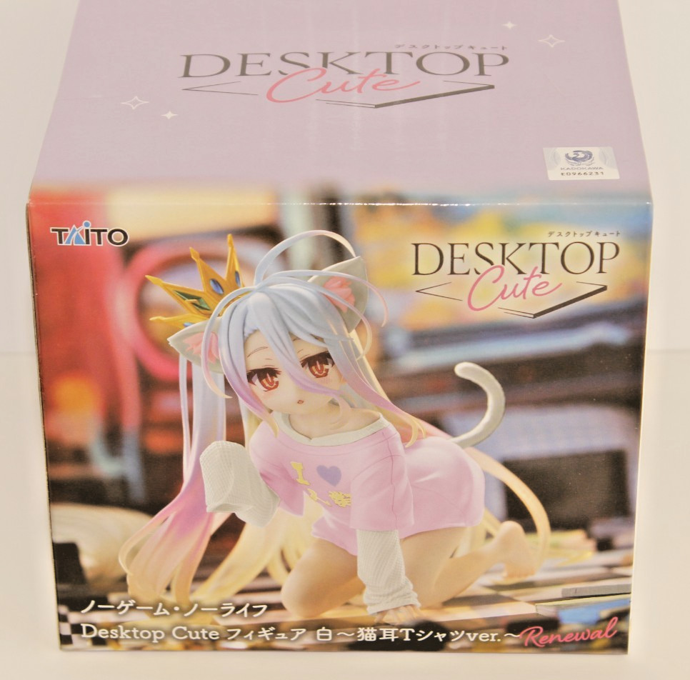 No Game No Life Shiro Desktop Cute Figure White Cat Ear T-Shirt Ver Taito JP