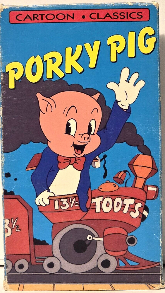 Porky Pig- Cartoon Classics - Vol 1 Vintage - VHS - 3 Cartoons - Tested