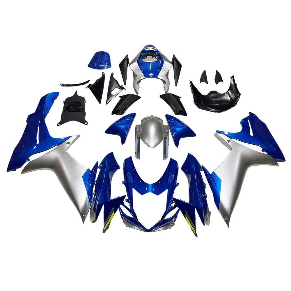 Blue Silver Fairing Kit for 2011-2023 Suzuki GSXR600 GSXR750 12 13 ABS Bodywork