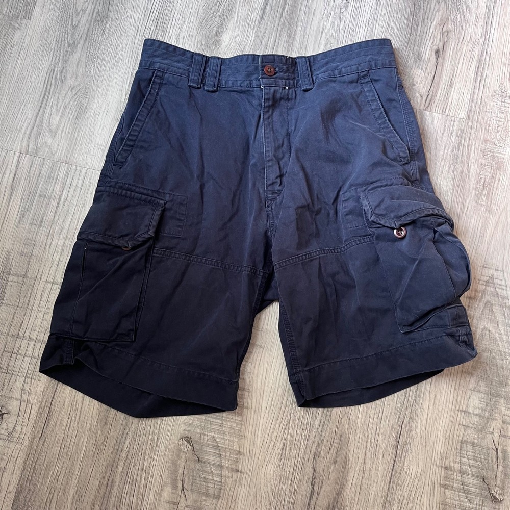 Polo Ralph Lauren Cargo Shorts Mens 33 Blue Casual Preppy Paratrooper Baggy