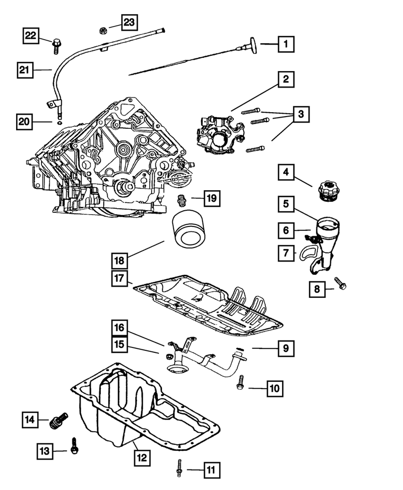 Genuine Mopar Engine Oil Indicator Tube 53021675AB
