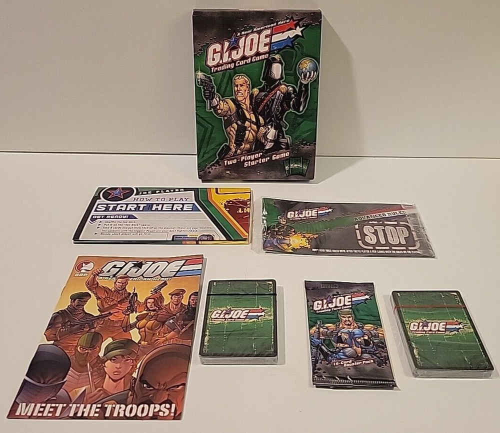 G.I. Joe TCG Trading Card Game Two Player Starter Box Complete Set