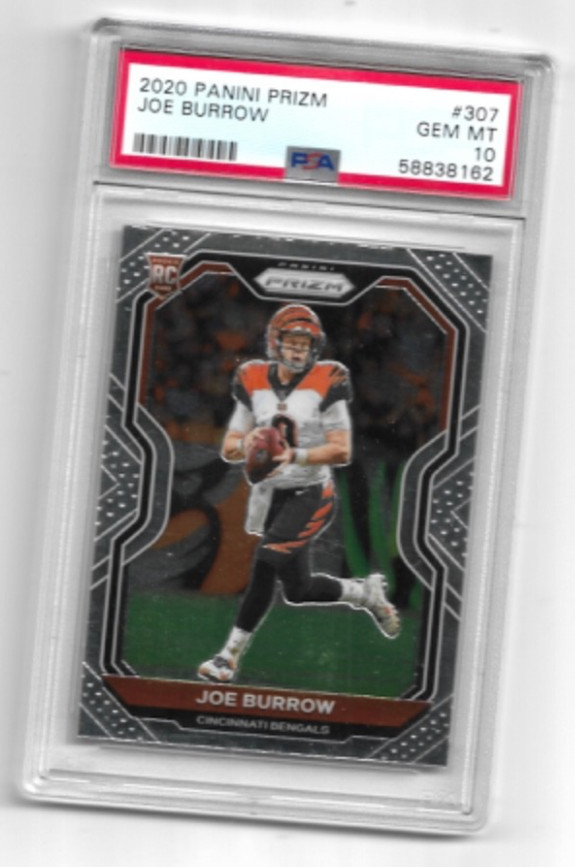 2020 Panini Prizm Joe Burrow Psa 10 Rookie Rc #307