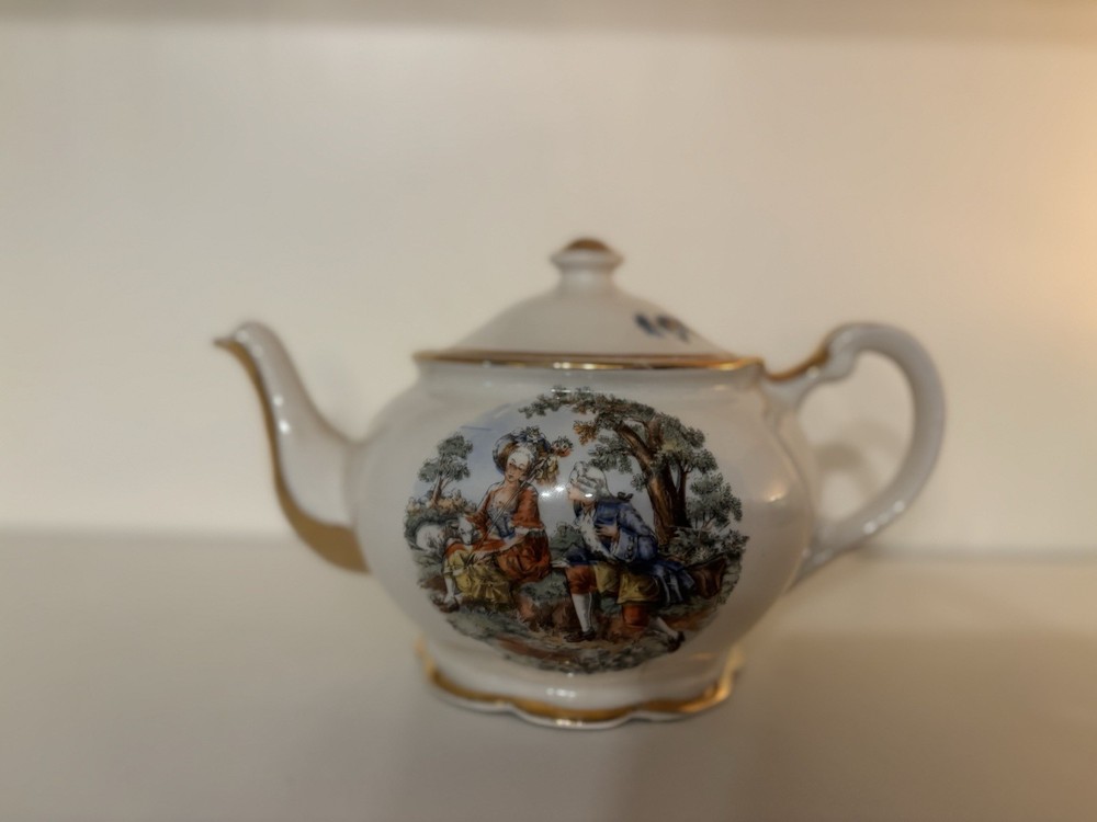 vintage porcelain teapot, of a 
