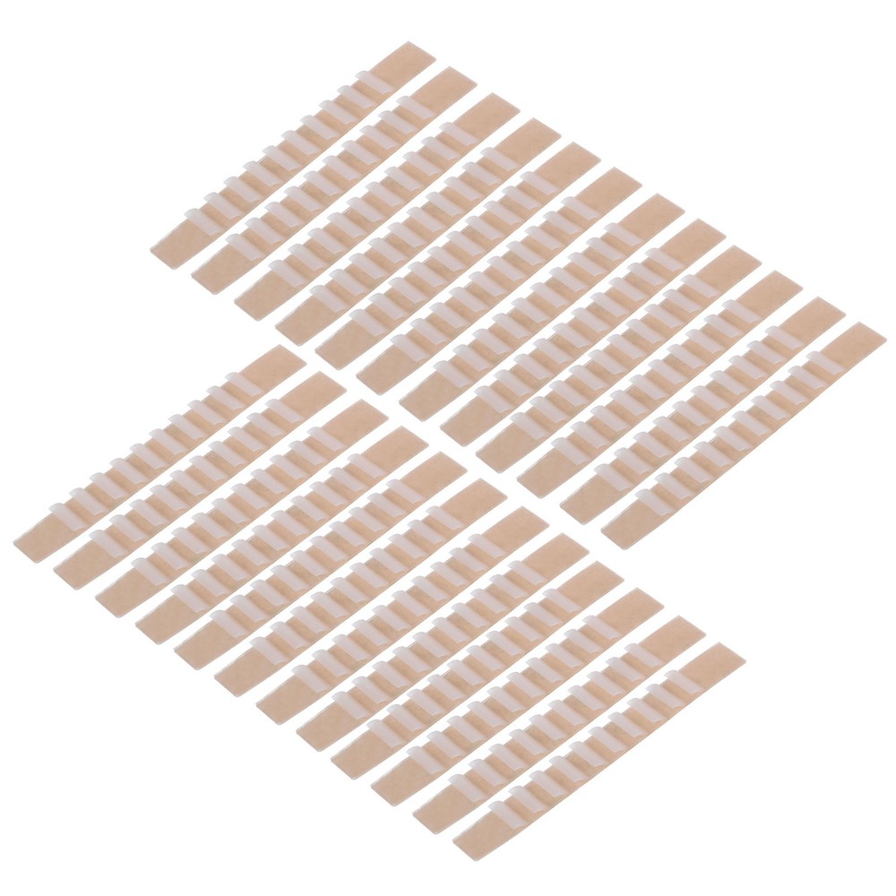 100Pcs Clear Non-Slip Silicone Hanger Grips for Clothes 3.54 x 0.28in