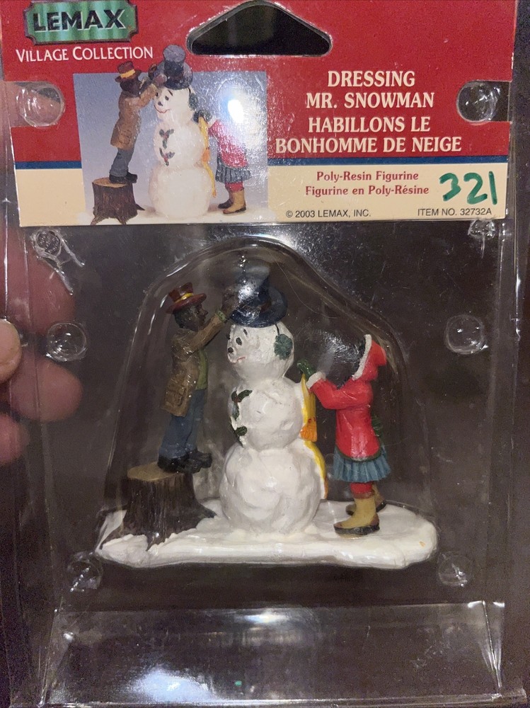 Lemax Christmas Village Mr Snowman Figurine Accessory